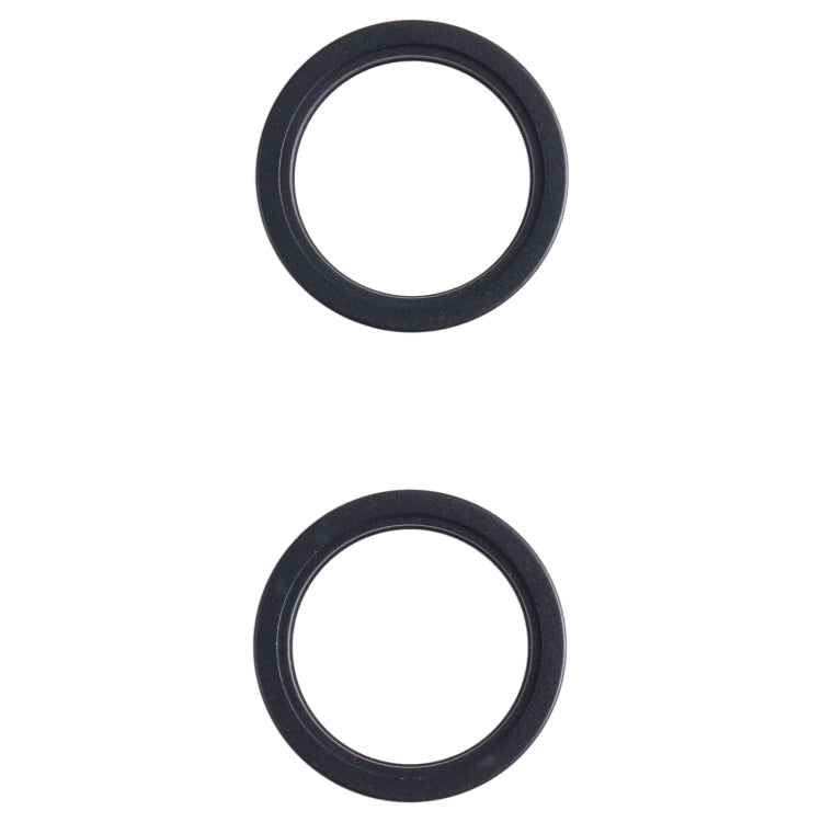 2 PCS Rear Camera Glass Lens Metal Outside Protector Hoop Ring for iPhone 13 mini(Black) - Camera Series by PMc TechLife | Online Shopping South Africa | PMc TechLife | Buy Now Pay Later Mobicred
