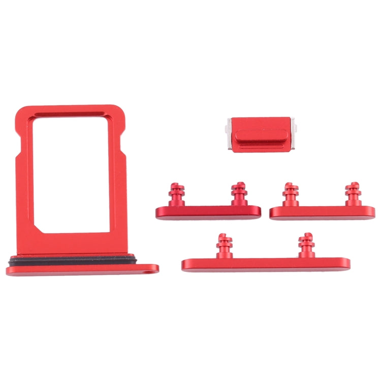 SIM Card Tray + Side Keys for iPhone 12 Mini(Red) - Metal Parts by PMC TechLife | Online Shopping South Africa | PMC TechLife | Buy Now Pay Later Mobicred