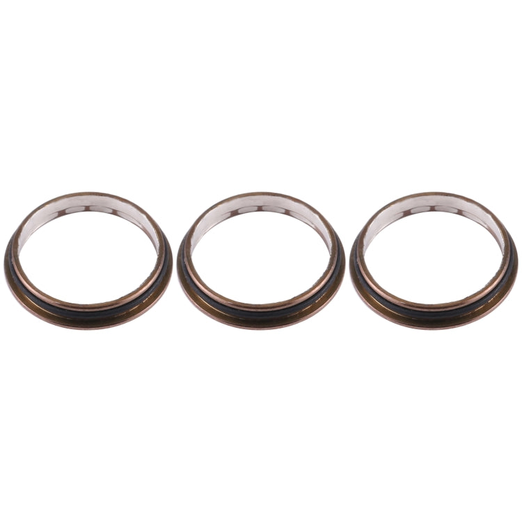 3 PCS Rear Camera Glass Lens Metal Protector Hoop Ring for iPhone 12 Pro Max(Gold) - free shipping - PMc TechLife - Order now!