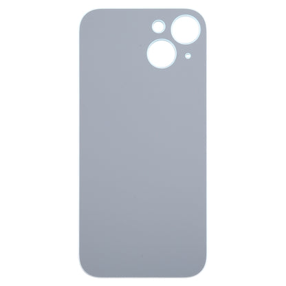 For iPhone 15 Easy Replacement Big Camera Hole Glass Back Battery Cover(Blue) - Back Cover by PMC Jewellery | Online Shopping South Africa | PMC Jewellery