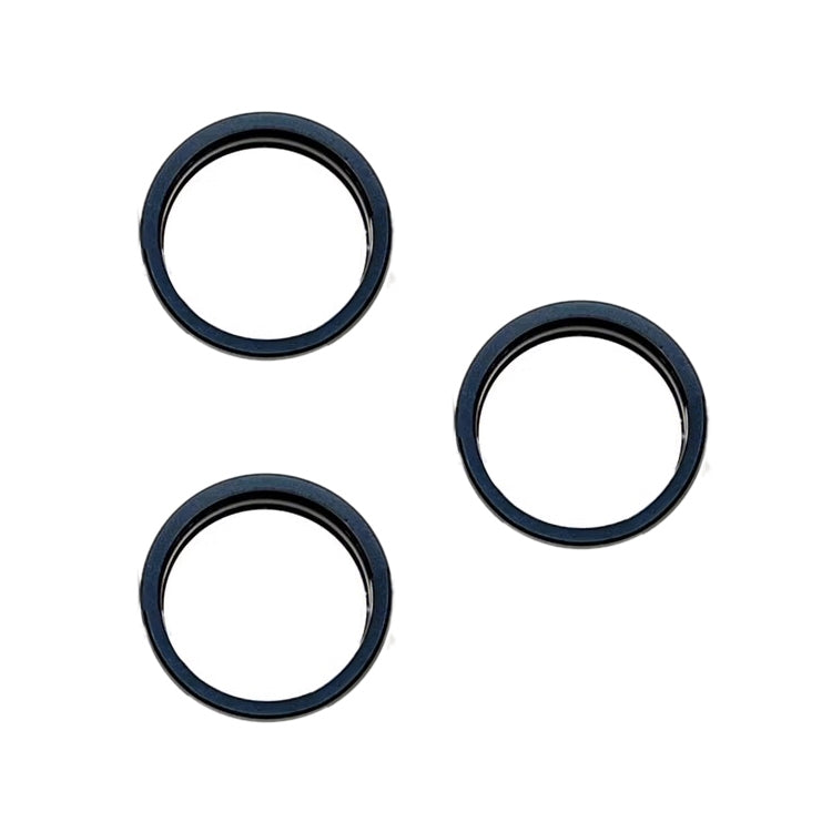 For iPhone 15 Pro / 15 Pro Max 3pcs/set Rear Camera Glass Lens Metal Outside Protector Hoop Ring (Blue) - Camera Series by PMc TechLife | Online Shopping South Africa | PMc TechLife | Buy Now Pay Later Mobicred