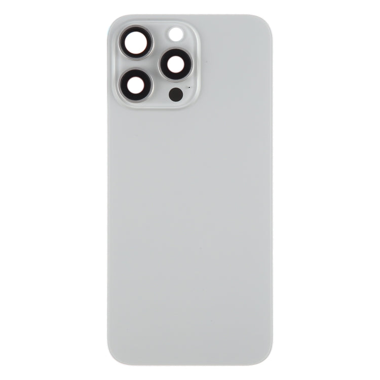 For iPhone 15 Pro Max Battery Back Cover with Camera Lens Cover + MagSafe Magnet(Titanium) - Back Cover by PMC Jewellery | Online Shopping South Africa | PMC Jewellery | Buy Now Pay Later Mobicred