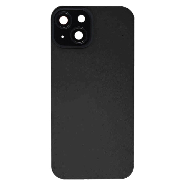 For iPhone 15 Glass Battery Back Cover with Flash Bracket + Wireless Charging Module(Black) - Back Cover by PMC Jewellery | Online Shopping South Africa | PMC Jewellery | Buy Now Pay Later Mobicred