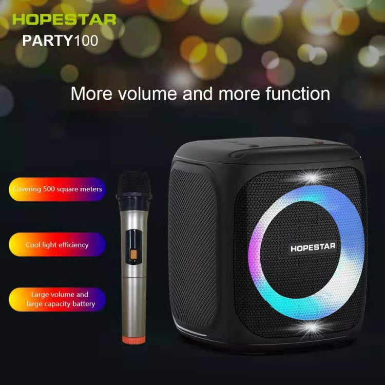 HOPESTAR Party100 Bluetooth 5.0 Portable Waterproof Wireless Bluetooth Speaker with Mobile Charging Function (Black) - free shipping - PMC Jewellery - Order now!