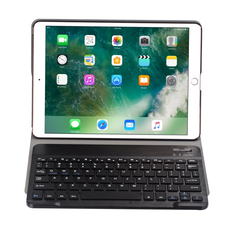 A09 Bluetooth 3.0 Ultra-thin ABS Detachable Bluetooth Keyboard Leather Tablet Case for iPad Air / Pro 10.5 inch (2019), with Holder (Dark Blue) - For iPad Pro by PMC Jewellery | Online Shopping South Africa | PMC Jewellery | Buy Now Pay Later Mobicred