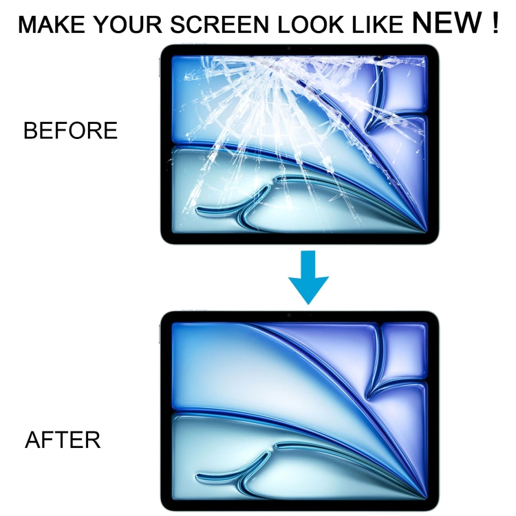 For iPad Air 11 inch 2024 A2899 A2900 Front Screen Outer Glass Lens with OCA Optically Clear Adhesive - iPad Air Parts by PMC TechLife | Online Shopping South Africa | PMC TechLife | Buy Now Pay Later Mobicred