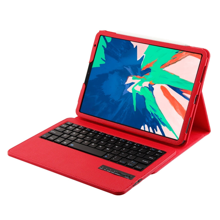 IP011 Detachable Bluetooth 3.0 ABS Keyboard + Litchi Texture Leather Tablet Case for iPad Pro 11 inch (2018), with Sleep Function (Red) - For iPad Pro by PMC TechLife | Online Shopping South Africa | PMC TechLife