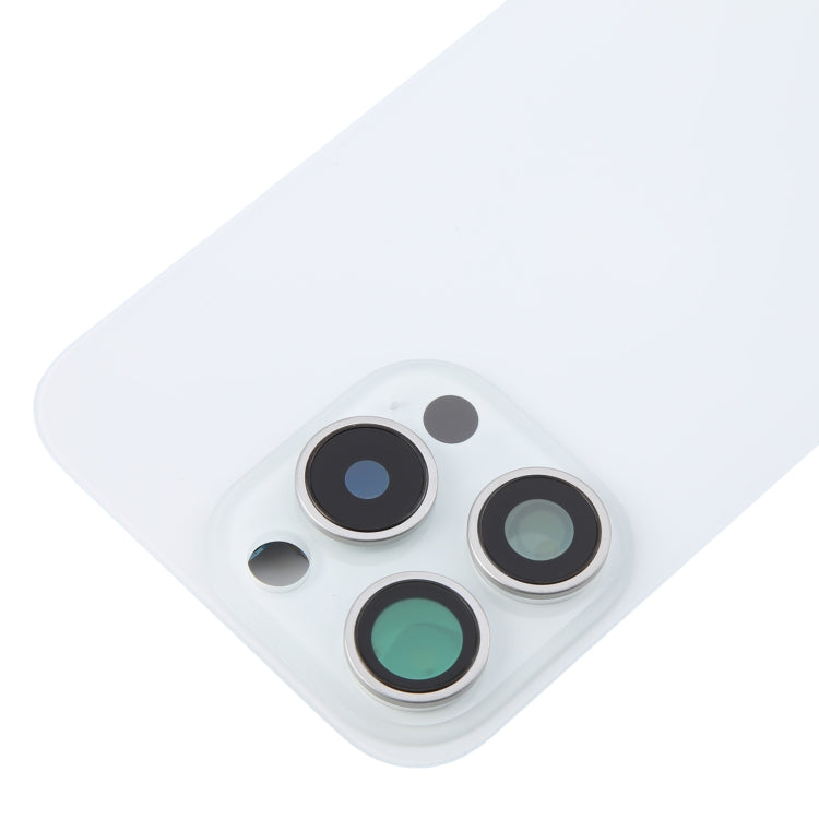 For iPhone 16 Pro Max Original Glass Battery Back Cover with Camera Lens Cover(White) -  by PMC Jewellery | Online Shopping South Africa | PMC Jewellery | Buy Now Pay Later Mobicred