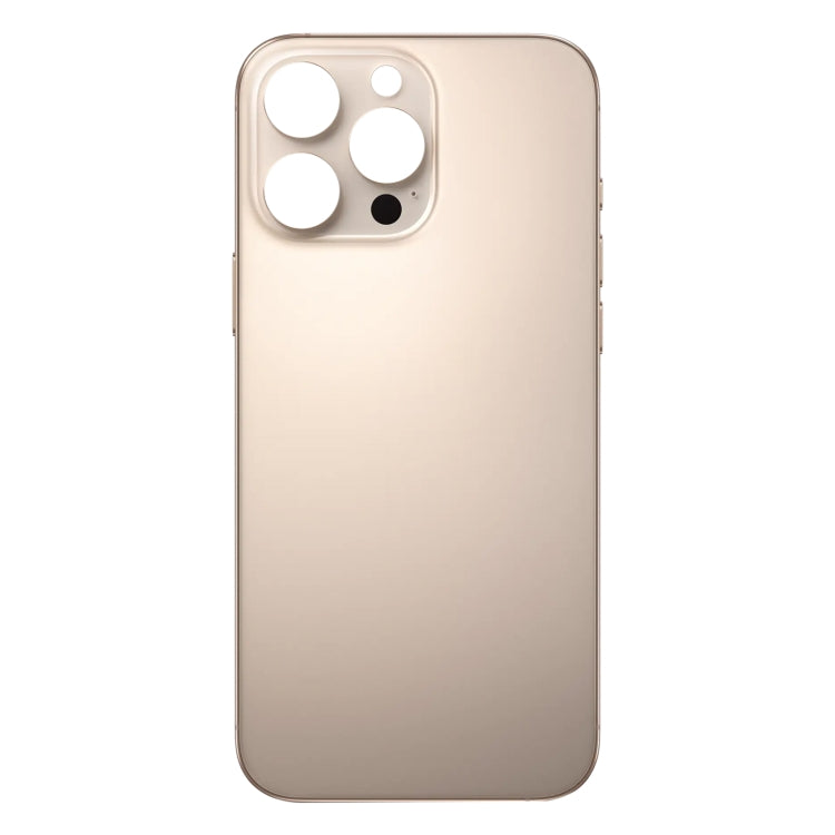 For iPhone 16 Pro Max Easy Replacement Big Camera Hole Glass Back Battery Cover(Gold) -  by PMC Jewellery | Online Shopping South Africa | PMC Jewellery | Buy Now Pay Later Mobicred