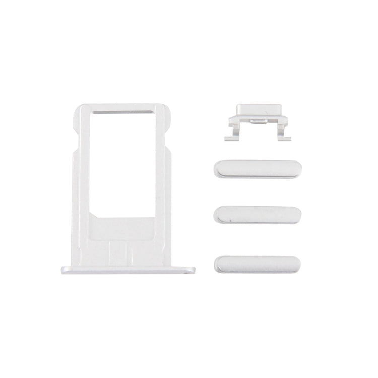 4 in 1 for iPhone 6 Plus (Card Tray + Volume Control Key + Power Button + Mute Switch Vibrator Key)(Silver) - iPhone 6/6 Plus Parts by PMc TechLife | Online Shopping South Africa | PMc TechLife | Buy Now Pay Later Mobicred
