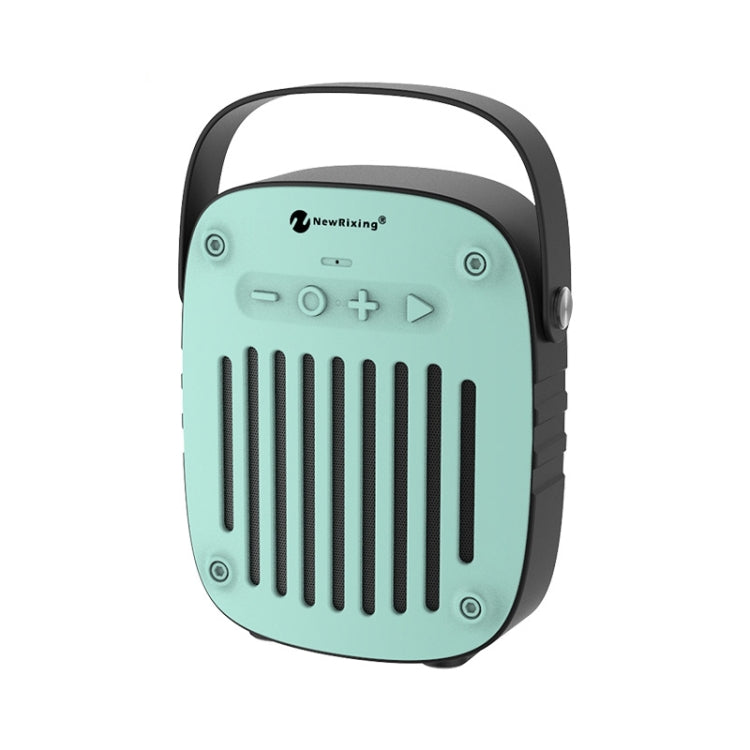 NewRixing NR-4014 Outdoor Portable Hand-held Bluetooth Speaker with Hands-free Call Function, Support TF Card & USB & FM & AUX (Mint Green) - Desktop Speaker by NewRixing | Online Shopping South Africa | PMC Jewellery | Buy Now Pay Later Mobicred