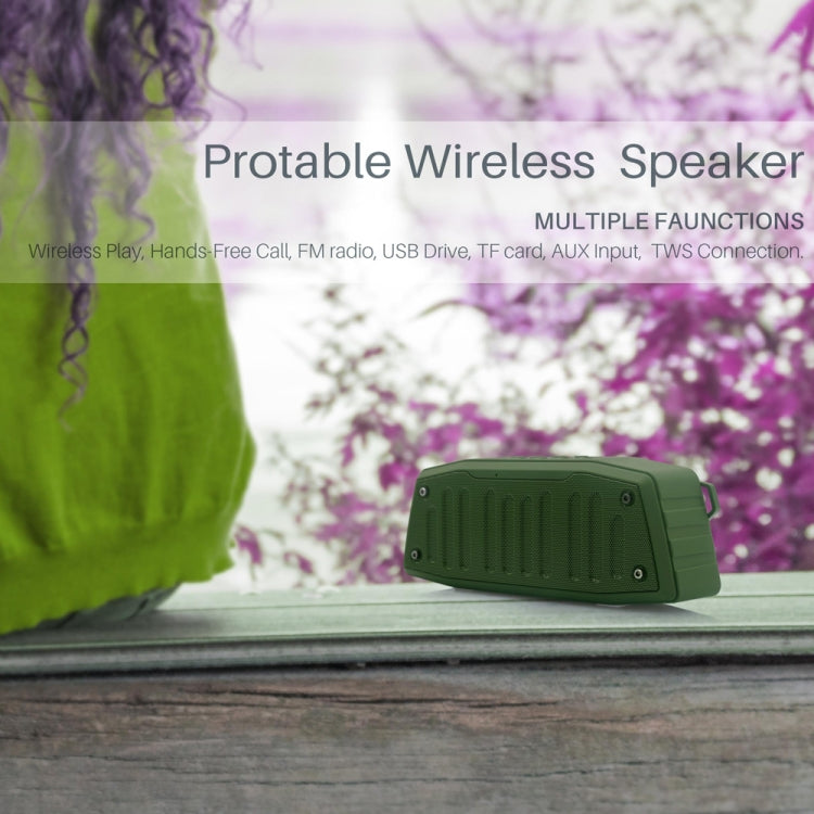 NewRixing NR-4019 Outdoor Portable Bluetooth Speaker with Hands-free Call Function, Support TF Card & USB & FM & AUX (Black) - Desktop Speaker by NewRixing | Online Shopping South Africa | PMC Jewellery | Buy Now Pay Later Mobicred