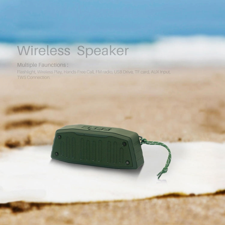 NewRixing NR-4019 Outdoor Portable Bluetooth Speaker with Hands-free Call Function, Support TF Card & USB & FM & AUX (Grey) - Desktop Speaker by NewRixing | Online Shopping South Africa | PMC Jewellery | Buy Now Pay Later Mobicred