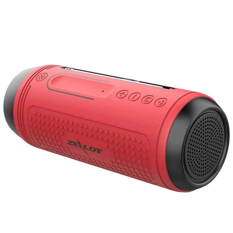 ZEALOT A1 Multifunctional Bass Wireless Bluetooth Speaker, Built-in Microphone, Support Bluetooth Call & AUX & TF Card & LED Lights (Red) - Desktop Speaker by ZEALOT | Online Shopping South Africa | PMC Jewellery | Buy Now Pay Later Mobicred