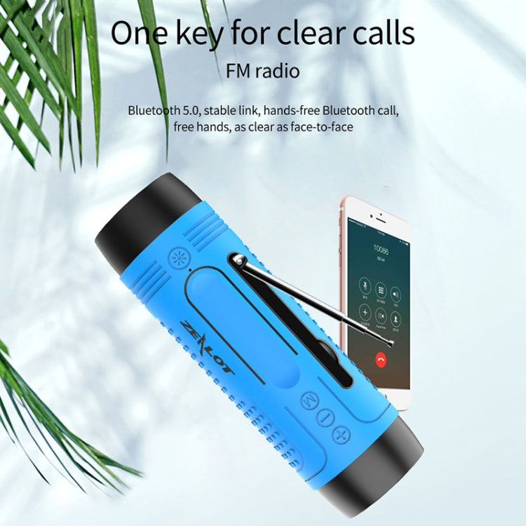 ZEALOT A2 Multifunctional Bass Wireless Bluetooth Speaker, Built-in Microphone, Support Bluetooth Call & AUX & TF Card & LED Lights (Brown) - free shipping - PMC Jewellery - Order now!