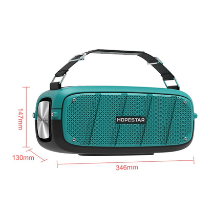 HOPESTAR A20 TWS Portable Outdoor Waterproof Subwoofer Bluetooth Speaker, Support Power Bank & Hands-free Call & U Disk & TF Card & 3.5mm AUX(Blue) - Desktop Speaker by HOPESTAR | Online Shopping South Africa | PMC Jewellery | Buy Now Pay Later Mobicred