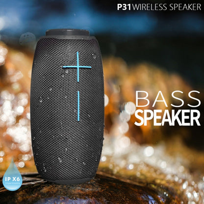 HOPESTAR P31 TWS Portable Outdoor Waterproof Lens-style Head Bluetooth Speaker with LED Color Light, Support Hands-free Call & U Disk & TF Card & 3.5mm AUX & FM (Green) - Desktop Speaker by HOPESTAR | Online Shopping South Africa | PMC Jewellery | Buy Now Pay Later Mobicred