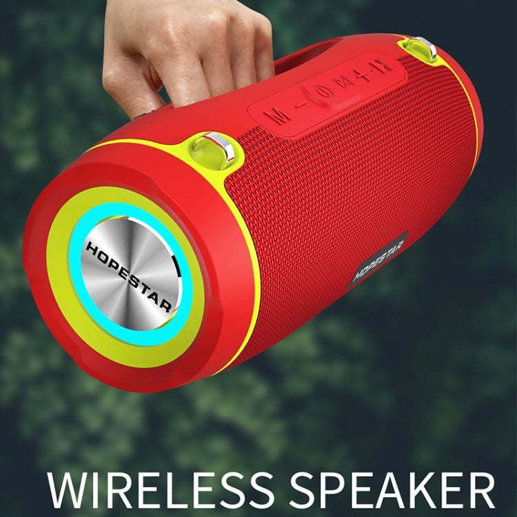 HOPESTAR H45 PARTY Portable Outdoor Waterproof Bluetooth Speaker, Support Hands-free Call & U Disk & TF Card & 3.5mm AUX & FM (Blue) - Desktop Speaker by HOPESTAR | Online Shopping South Africa | PMC Jewellery | Buy Now Pay Later Mobicred