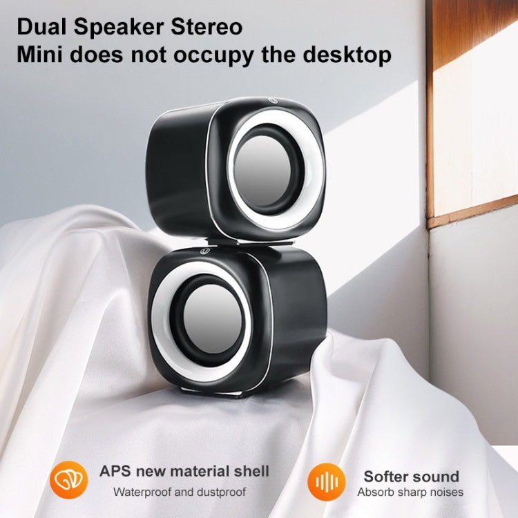 A1 Standard Version USB Wire-controlled Mini High Volume Wired Speaker, Cable Length: 1.1m(Black) -  by PMC TechLife | Online Shopping South Africa | PMC TechLife | Buy Now Pay Later Mobicred