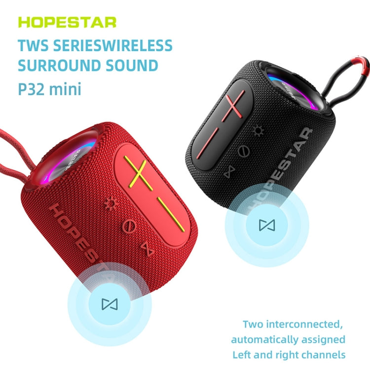 HOPESTAR P32mini TWS Waterproof Wireless Bluetooth Speaker (Black) - Waterproof Speaker by HOPESTAR | Online Shopping South Africa | PMC Jewellery | Buy Now Pay Later Mobicred