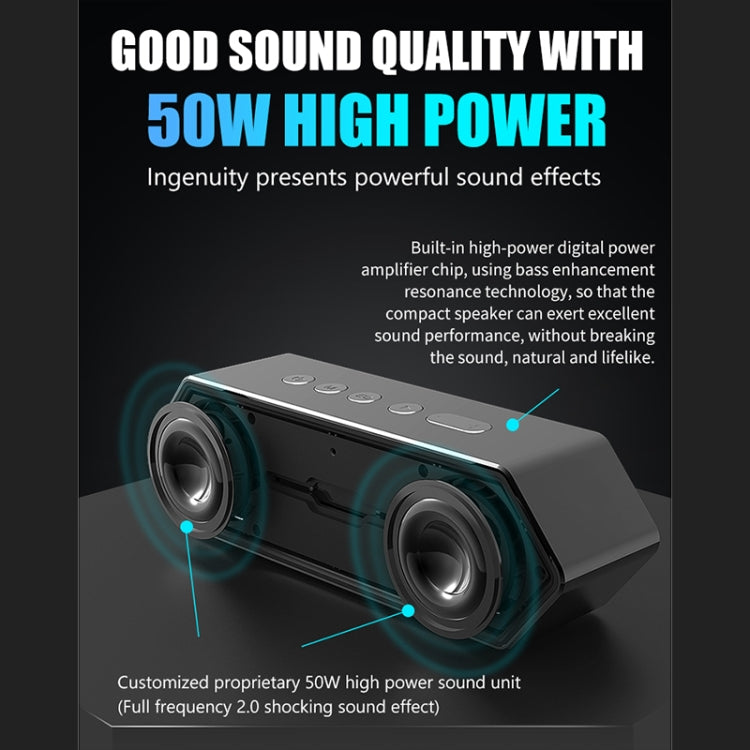 XDOBO Nirvana Gaming Portable Wireless Bluetooth Speaker Desktop Subwoofer (Silver) - Desktop Speaker by XDOBO | Online Shopping South Africa | PMC Jewellery | Buy Now Pay Later Mobicred