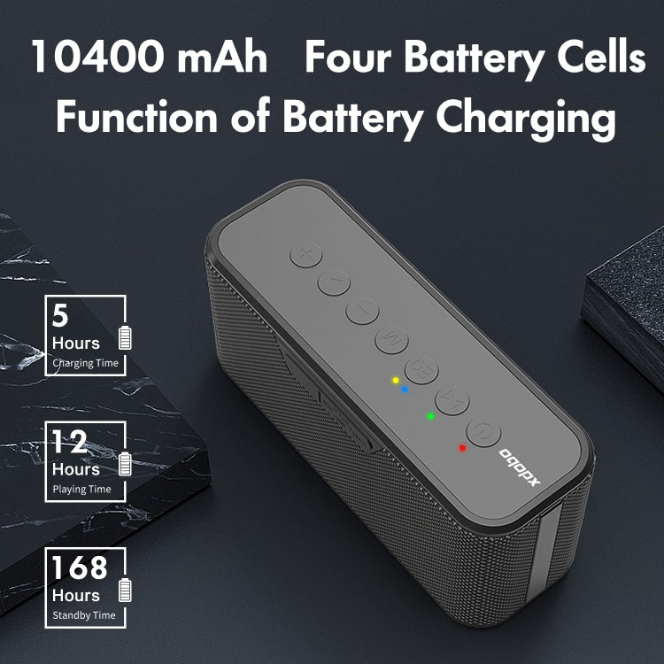 XDOBO X8 Plus 80W Wireless Bluetooth Speaker Outdoor Subwoofer Support TWS & TF Card & U Disk (Black) - free shipping - PMC Jewellery - Order now!