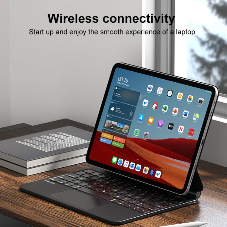 MOMAX KB3M MAG LINK Wireless Suspended Magnetic Keyboard Leather Case For iPad Pro 11 2022 / 2021 / 2020 / 2018 / Air 2022 / 2020 10.9 (Black) - For iPad Pro by MOMAX | Online Shopping South Africa | PMC Jewellery | Buy Now Pay Later Mobicred