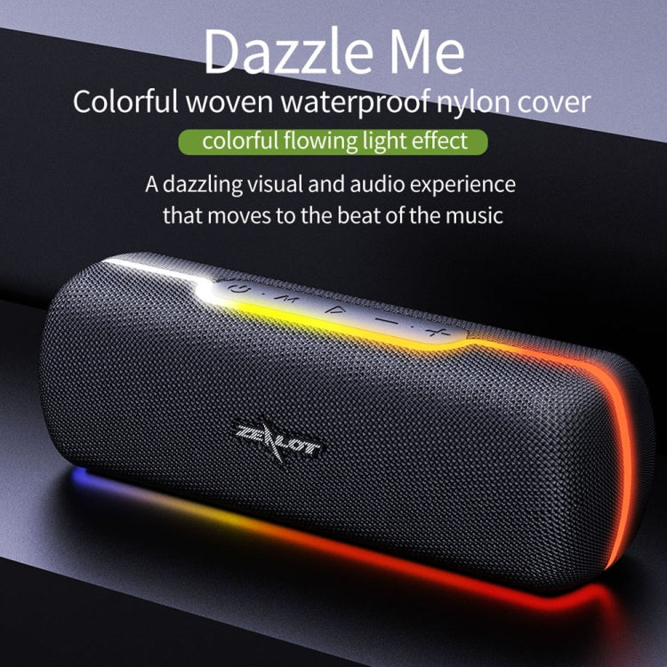 ZEALOT S55 Portable Stereo Bluetooth Speaker with Built-in Mic, Support Hands-Free Call & TF Card & AUX (Lake Blue) - Desktop Speaker by ZEALOT | Online Shopping South Africa | PMC Jewellery | Buy Now Pay Later Mobicred