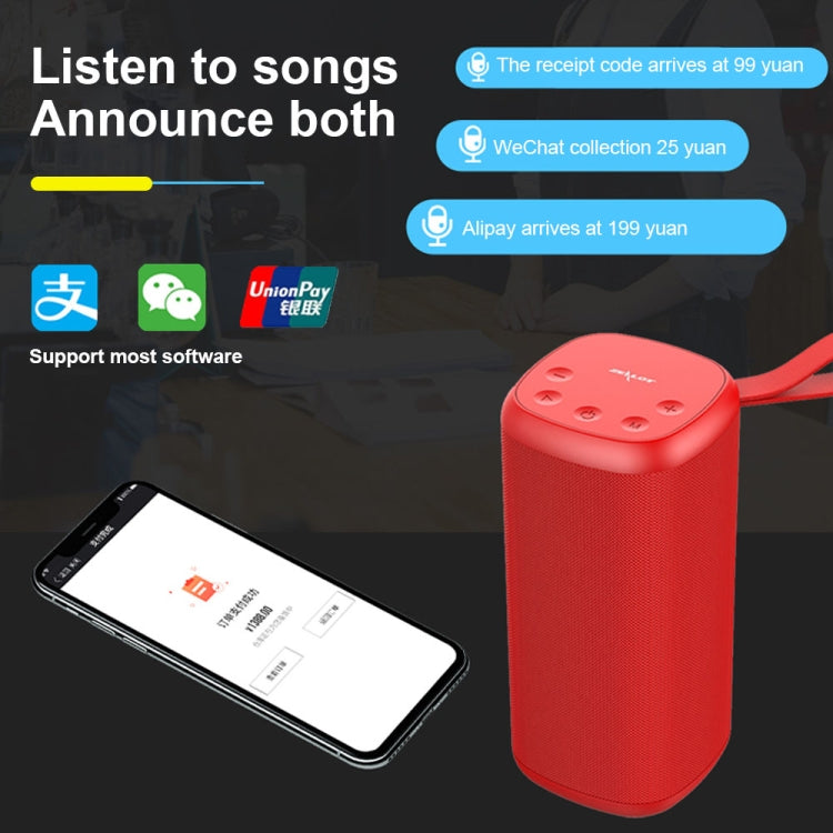 ZEALOT S35 Portable Heavy Bass Stereo Wireless Bluetooth Speaker with Built-in Mic, Support Hands-Free Call & TF Card & AUX (Red) - Desktop Speaker by ZEALOT | Online Shopping South Africa | PMC Jewellery | Buy Now Pay Later Mobicred