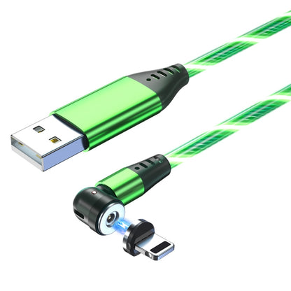 2.4A USB to 8 Pin 540 Degree Bendable Streamer Magnetic Data Cable, Cable Length: 1m(Green) - Charging Cable & Head by PMC Jewellery | Online Shopping South Africa | PMC Jewellery | Buy Now Pay Later Mobicred