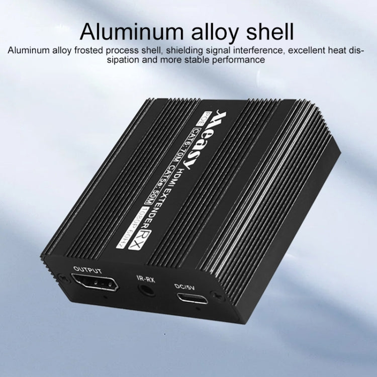 Measy ET100 HDMI Extender Transmitter + Receiver Converter Ethernet Cable, Transmission Distance: 70m (EU Plug) - free shipping - PMC Jewellery - Order now!