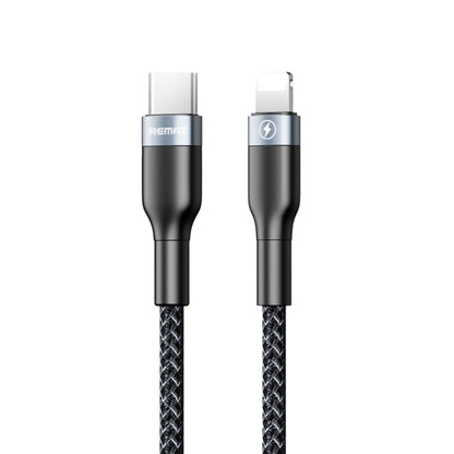 REMAX RC-009i 1m 2.22A USB-C / Type-C to 8 Pin 20W PD Fast Charging Data Cable(Black) - 2 in 1 Cable by REMAX | Online Shopping South Africa | PMC Jewellery | Buy Now Pay Later Mobicred