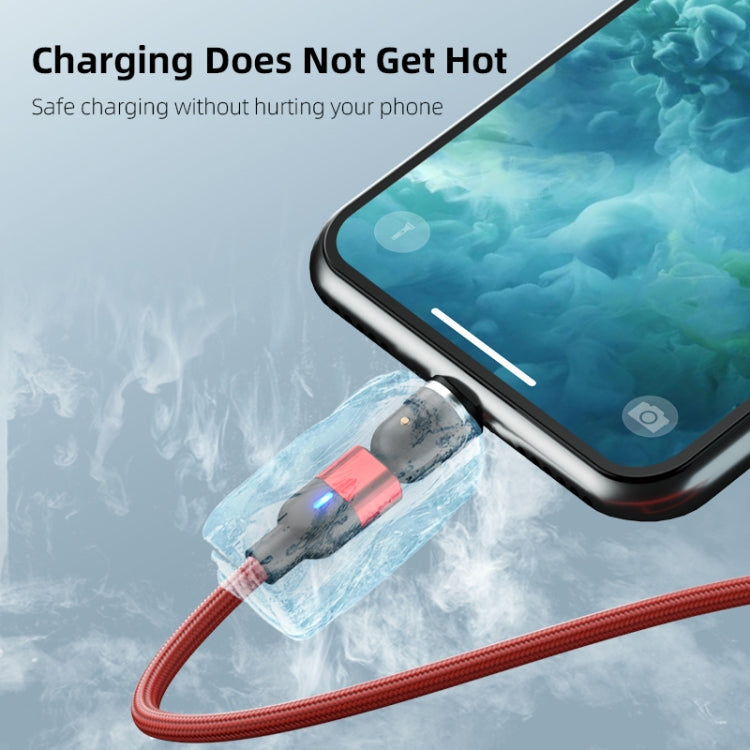 1m 3A Output 3 in 1 USB to 8 Pin + USB-C / Type-C + Micro USB 540 Degree Rotating Magnetic Data Sync Charging Cable(Black) - Charging Cable & Head by PMC Jewellery | Online Shopping South Africa | PMC Jewellery | Buy Now Pay Later Mobicred