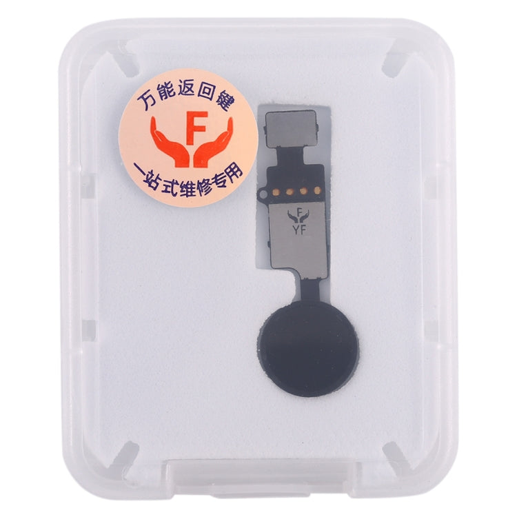 Home Button (3rd ) with Flex Cable (Not Supporting Fingerprint Identification) for iPhone 8 Plus / 7 Plus / 8 / 7(Black) - Button & Card Slots by PMC TechLife | Online Shopping South Africa | PMC TechLife | Buy Now Pay Later Mobicred
