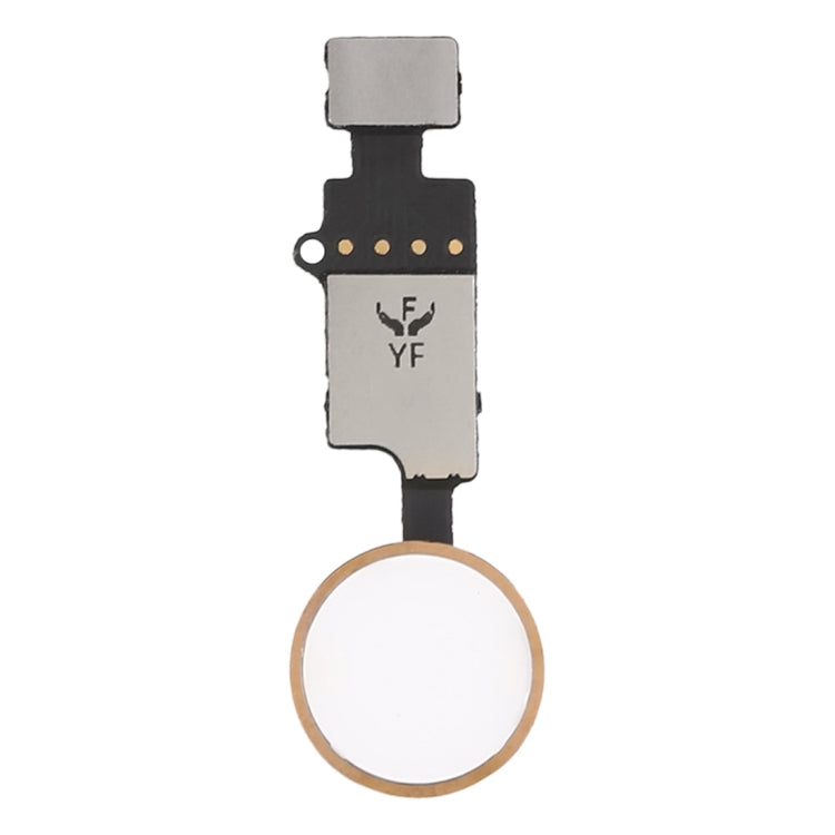 Home Button (3rd ) with Flex Cable (Not Supporting Fingerprint Identification) for iPhone 8 Plus / 7 Plus / 8 / 7(Gold) - Button & Card Slots by PMC Jewellery | Online Shopping South Africa | PMC Jewellery | Buy Now Pay Later Mobicred