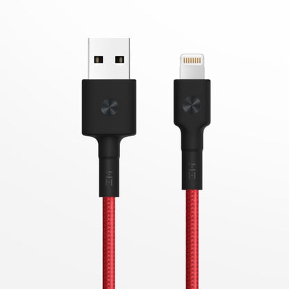 Original Xiaomi youpin ZMI MFI Certificated Braided 1m ZMI 8 Pin to USB Data Cable Charge Cord(Red) - MFI Cable by Xiaomi | Online Shopping South Africa | PMC Jewellery | Buy Now Pay Later Mobicred