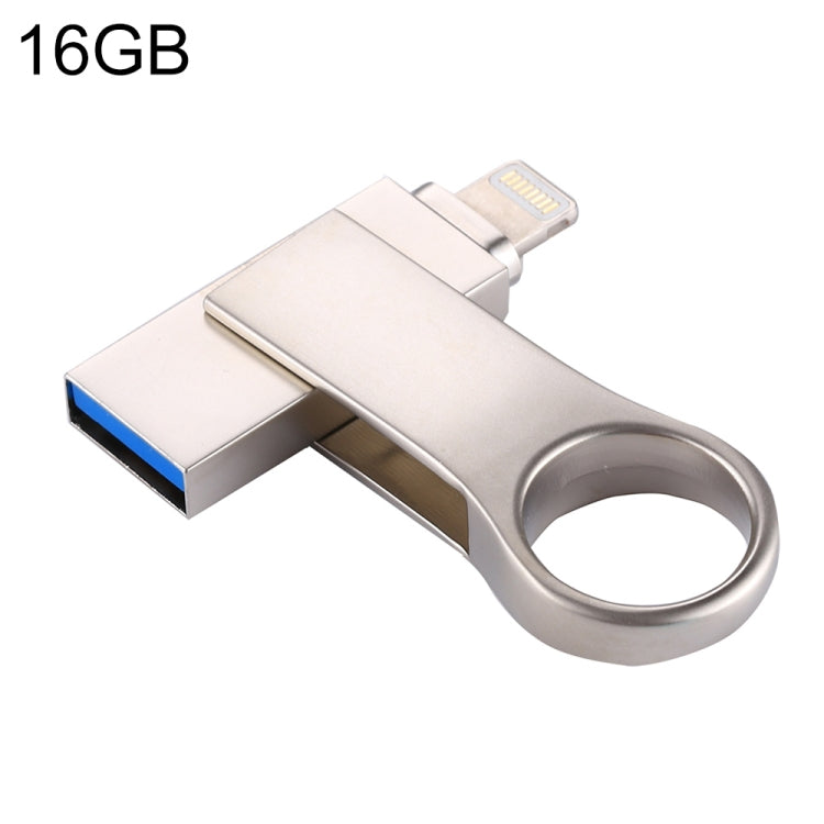 RQW-10D 2 in 1 USB 2.0 & 8 Pin 16GB Flash Drive - U Disk & Card Reader by PMC Jewellery | Online Shopping South Africa | PMC Jewellery | Buy Now Pay Later Mobicred