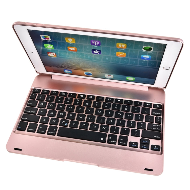 For iPad Pro 9.7 inch / iPAD Air 2 Horizontal Flip Tablet Case + Bluetooth Keyboard(Rose Gold) - For iPad Pro by PMC TechLife | Online Shopping South Africa | PMC TechLife
