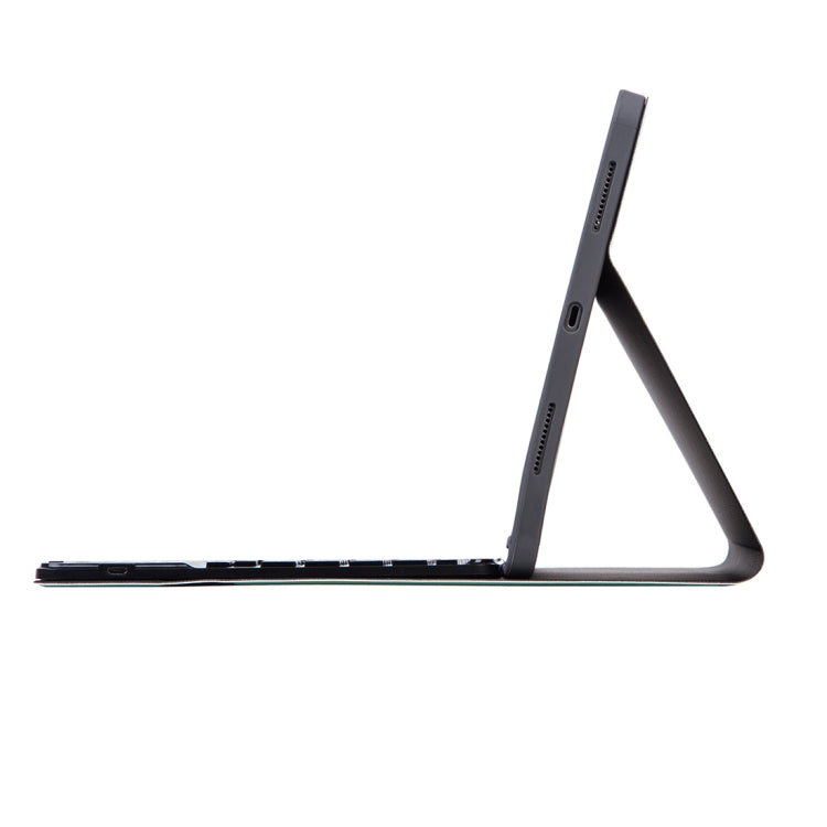X-11BCS Skin Plain Texture Detachable Bluetooth Keyboard Tablet Case for iPad Pro 11 inch 2020 / 2018, with Touchpad & Pen Slot & Backlight (Black) - For iPad Pro by PMC TechLife | Online Shopping South Africa | PMC TechLife