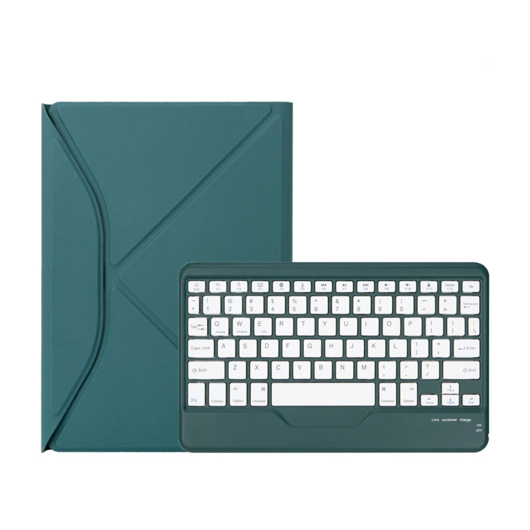 Z11B Pen Slot Bluetooth Keyboard Leather Tablet Case For iPad Pro 11 2021/2020/2018 (Green) - For iPad Pro by PMC TechLife | Online Shopping South Africa | PMC TechLife