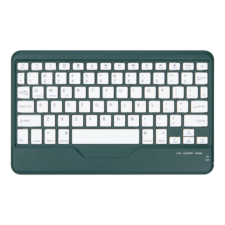 Z102B Pen Slot Bluetooth Keyboard Leather Tablet Case For iPad 10.2 2021/2020/2019 (Green) - For iPad Pro by PMC TechLife | Online Shopping South Africa | PMC TechLife