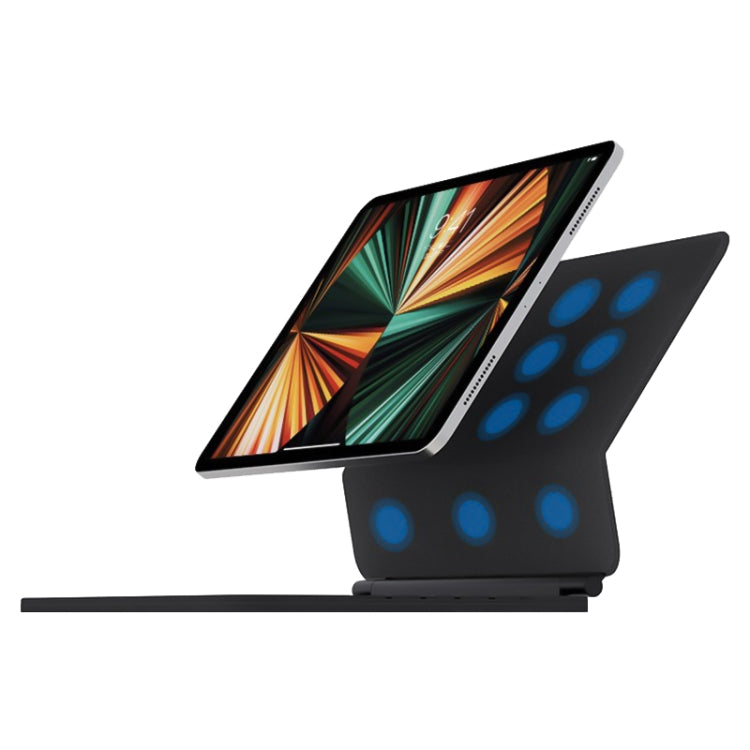 T89 Magic Suspended Bluetooth Keyboard Leather Case For iPad Pro 12.9 2022 / 2021 / 2020 / 2018(Black) - For iPad Pro by PMC TechLife | Online Shopping South Africa | PMC TechLife
