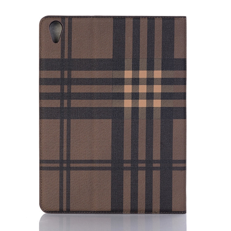 Plaid Texture Horizontal Flip PU Leather Case for iPad Air 11 2024 / iPad Pro 11 inch (2018), with Holder & Card Slots & Wallet(Coffee) - iPad Pro 11 (2018) Cases by PMC Jewellery | Online Shopping South Africa | PMC Jewellery | Buy Now Pay Later Mobicred