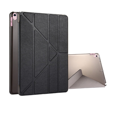 For iPad Pro 10.5 inch Silk Texture Horizontal Deformation Flip Leather Case with 4-folding Holder & Sleep / Wake-up(Black) - iPad Pro 10.5 inch Cases by PMC Jewellery | Online Shopping South Africa | PMC Jewellery