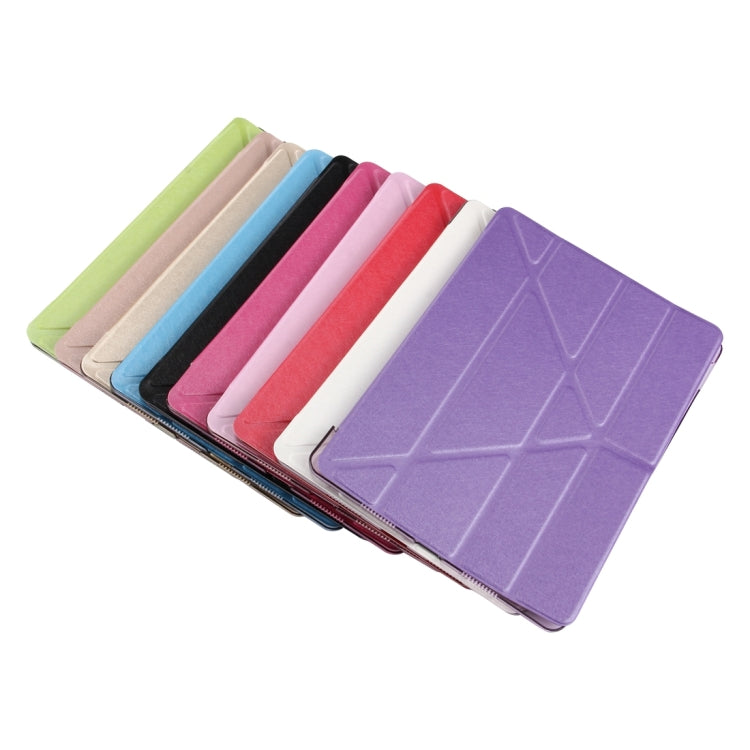 For iPad Pro 10.5 inch Silk Texture Horizontal Deformation Flip Leather Case with 4-folding Holder & Sleep / Wake-up(Black) - iPad Pro 10.5 inch Cases by PMC TechLife | Online Shopping South Africa | PMC TechLife | Buy Now Pay Later Mobicred