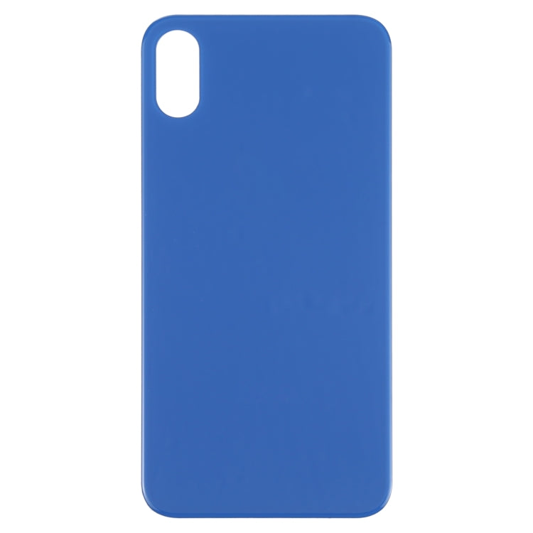 Easy Replacement Big Camera Hole Glass Back Battery Cover for iPhone X / XS(Blue) - Back Cover by PMc TechLife | Online Shopping South Africa | PMc TechLife | Buy Now Pay Later Mobicred
