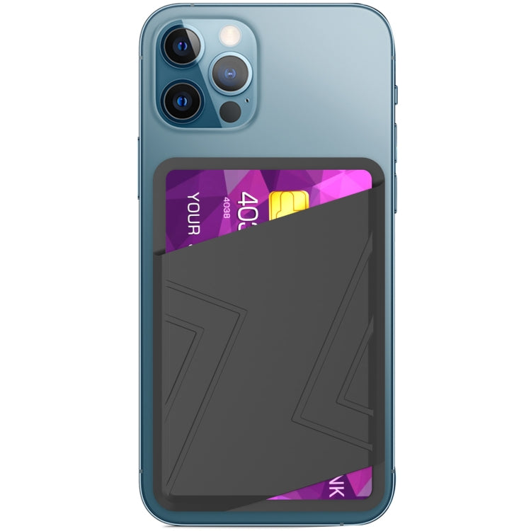 For iPhone 13 Series / iPhone 12 Series Silicone Wallet Pouch Card Case Magsafing Card Holder(Black) - free shipping - PMC TechLife - Order now!