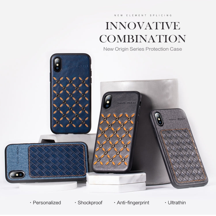 For iPhone XS Max ROCK Origin Series Business TPU + PU Protective Case - More iPhone Cases by ROCK | Online Shopping South Africa | PMC TechLife | Buy Now Pay Later Mobicred
