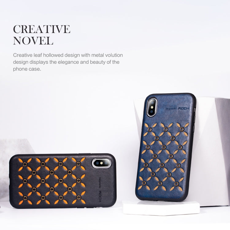 For iPhone XS Max ROCK Origin Series Business TPU + PU Protective Case - More iPhone Cases by ROCK | Online Shopping South Africa | PMC TechLife | Buy Now Pay Later Mobicred