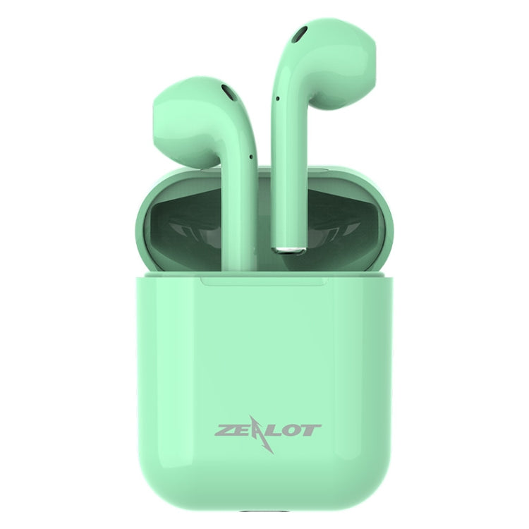 ZEALOT H20 TWS Bluetooth 5.0 Touch Wireless Bluetooth Earphone with Magnetic Charging Box, Support Stereo Call & Display Power in Real Time (Green) - TWS Earphone by ZEALOT | Online Shopping South Africa | PMC Jewellery | Buy Now Pay Later Mobicred